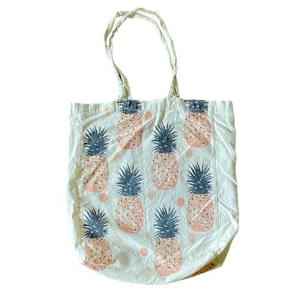 Pineapple Summertime Tote Bag - Picture 1 of 5